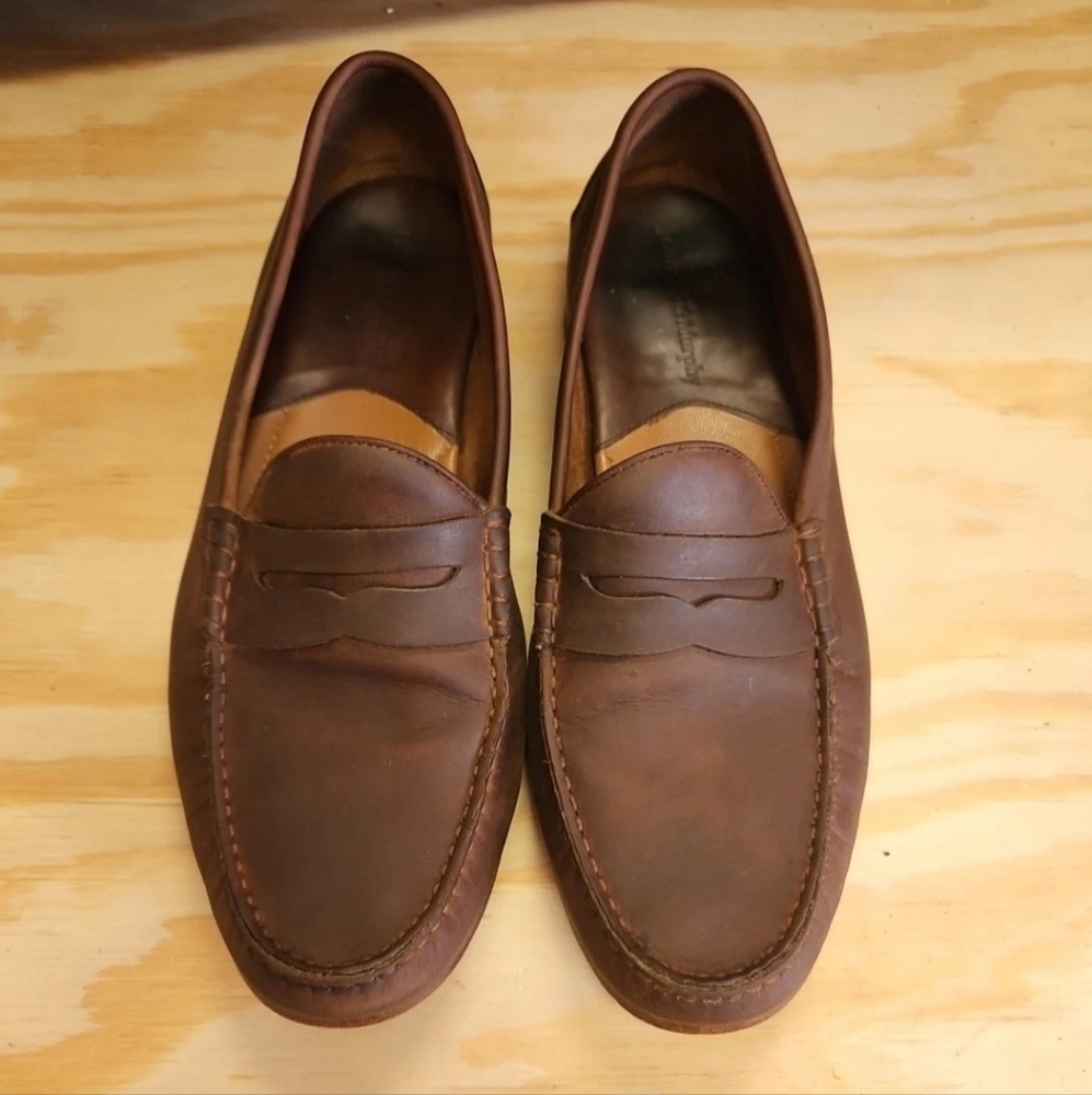 Johnston & Murphy Men's Lyles Penny Loafer Tan Full Grain - Medium